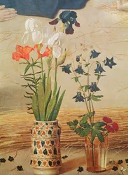 Blumendetail aus der Mitteltafel des Portinari-Altars, ca. 1479